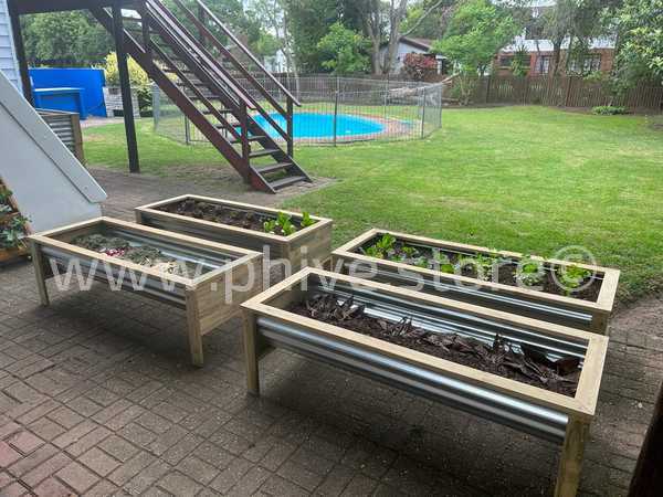 zincalume planters sedge garden route