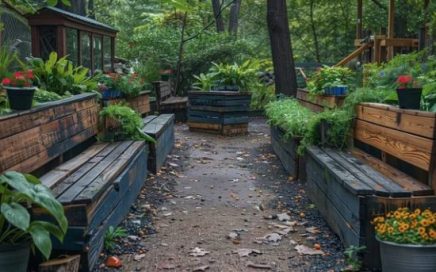 Planters for Garden Benches