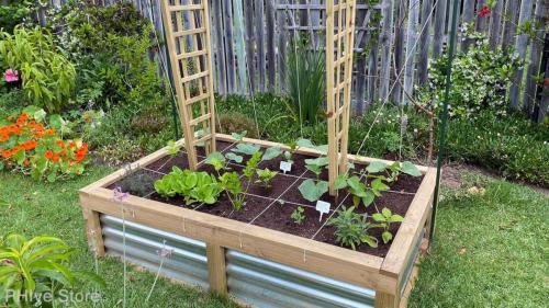 client corrugated galvanised raised beds