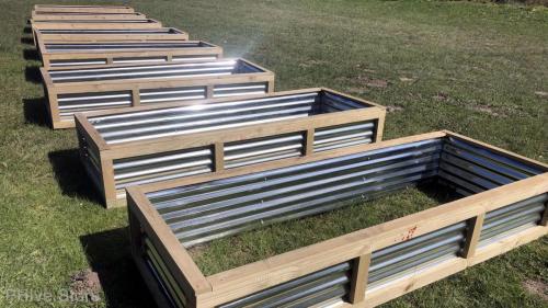 corrugated raised beds