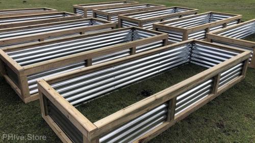 corrugated raised garden beds